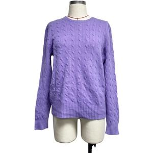 Polo Ralph Lauren Womens Size XL Iconic Cable Knit Cashmere Sweater